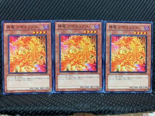 【ぽぽたん】遊戯王 7661 神竜 アポカリプス 3枚 ノーマル