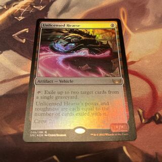 Unauthorized hearse English foil