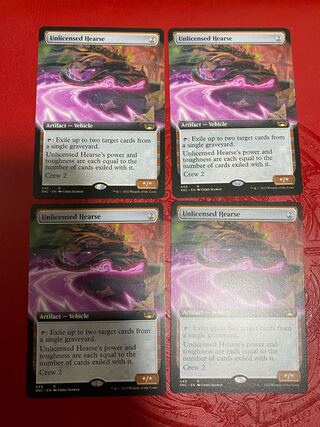 Unauthorized hearse, expansion frame, English version, 2 copies only.