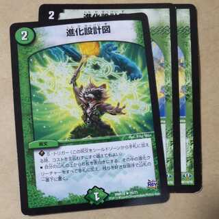 進化設計図　３枚　傷あり