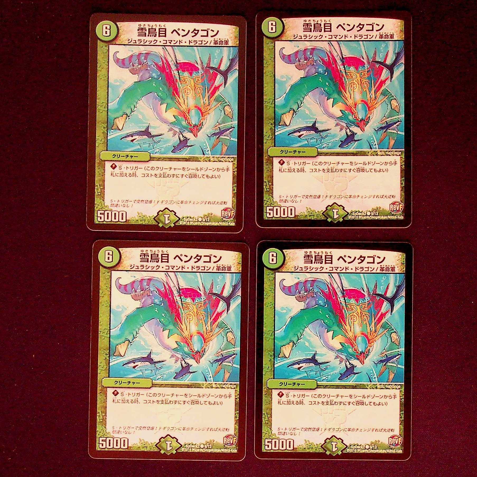 DM 雪鳥目ペンタゴン(9/13) コモン 4枚セット③ 4枚