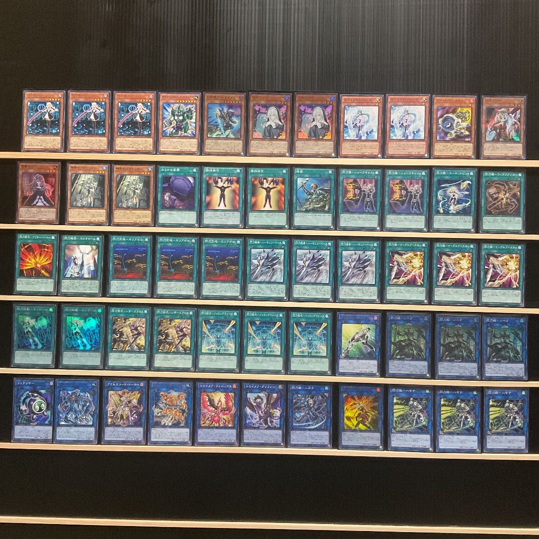 遊戯王 閃刀姫デッキ シズク カガリ ハヤテ 40 15 スリーブ付