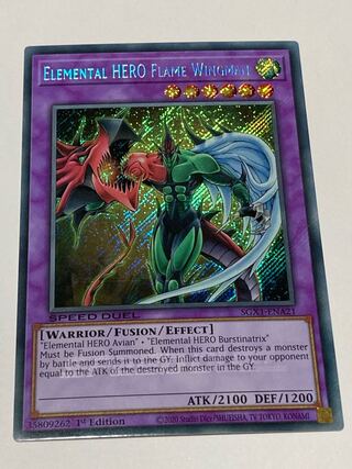 Elemental HERO Flame Wingman English EU edition