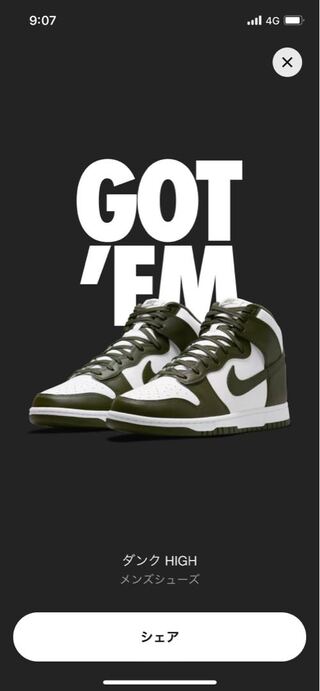 NIKE DUNK HIGH  ナイキ ダンク ダンクハイ カーキ 26cm