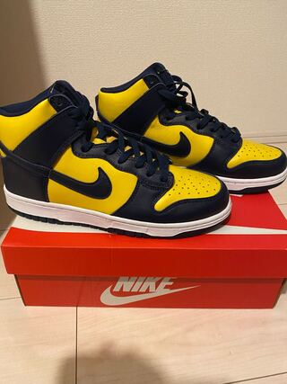 nike dunk high "michigan" 2020 27cm