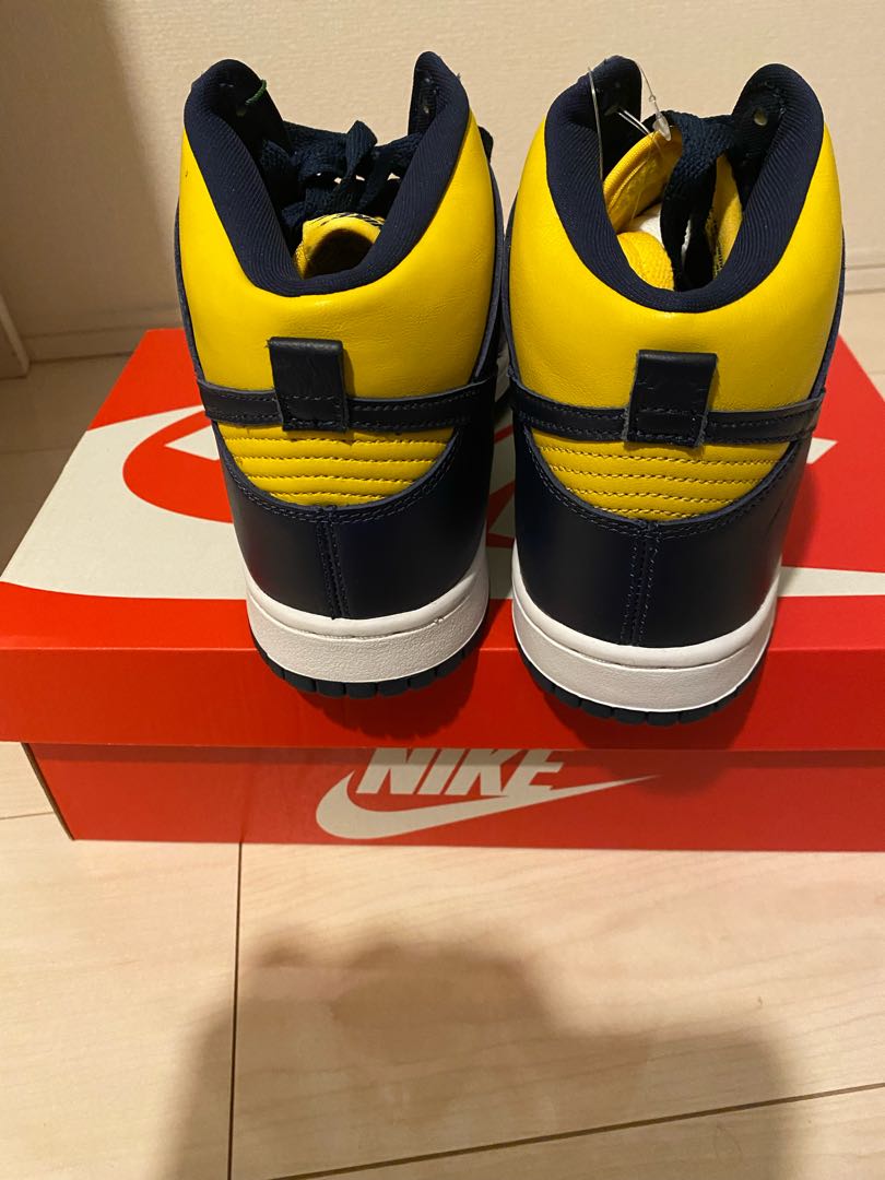 nike dunk high "michigan" 2020 27cm