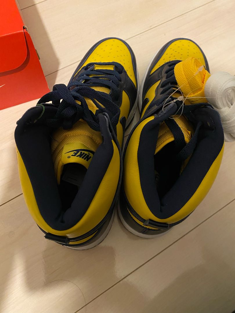 nike dunk high "michigan" 2020 27cm
