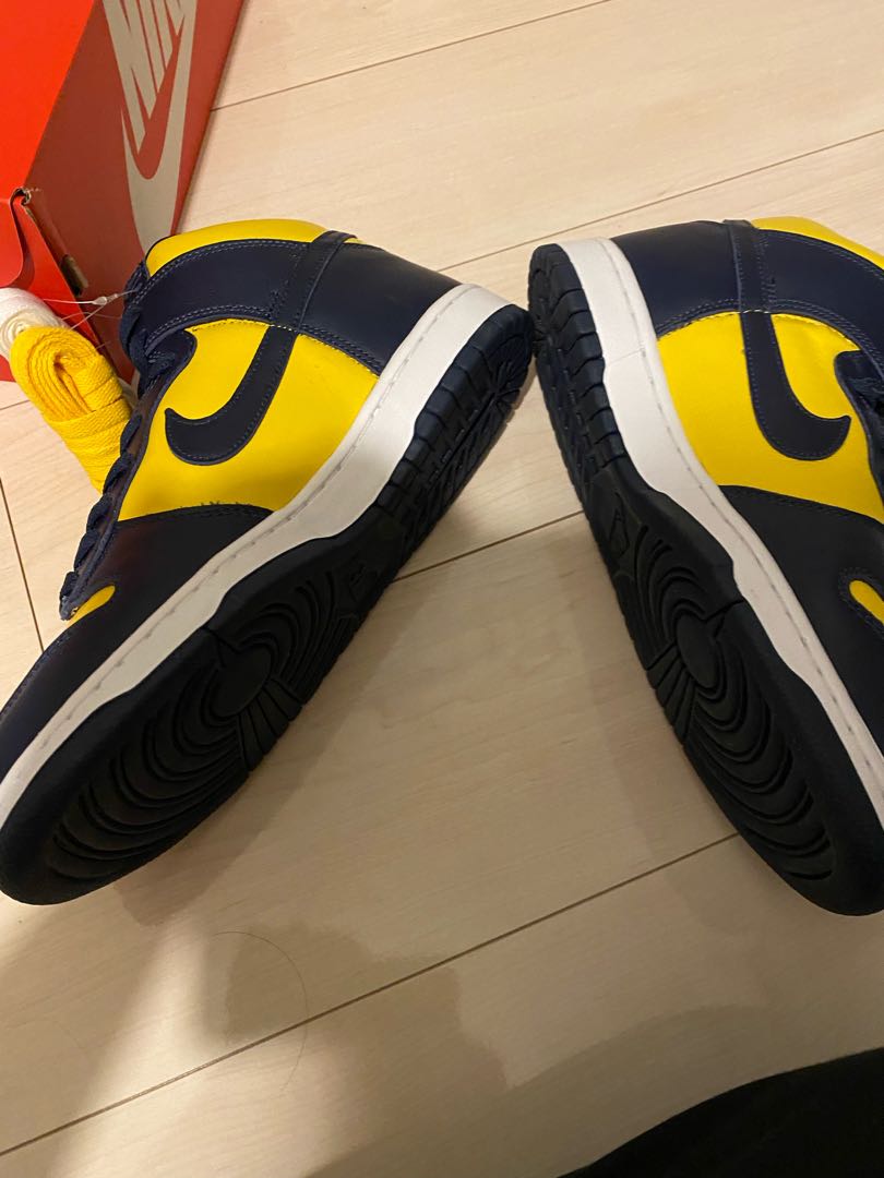 nike dunk high "michigan" 2020 27cm