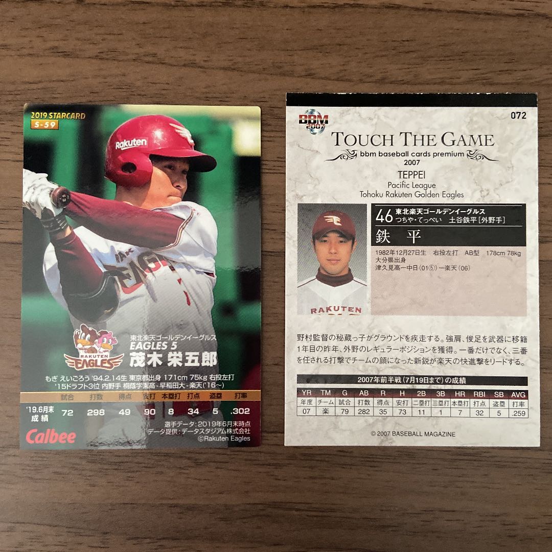 Professional Baseball Chips Eigoro Mogi Teppei Tsuchiya Star Card