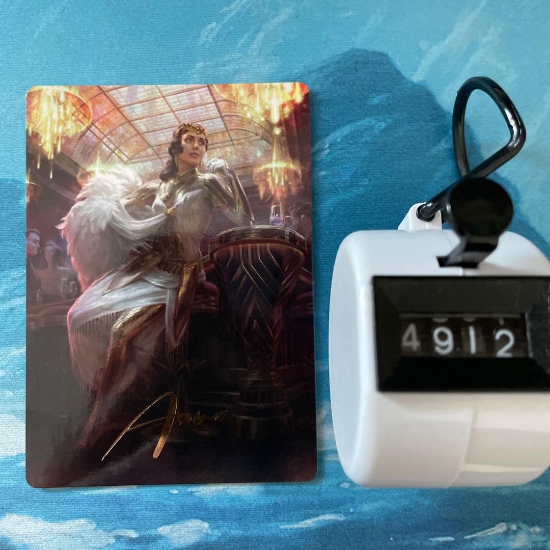 MTG foil-stamped art card florid Elspeth