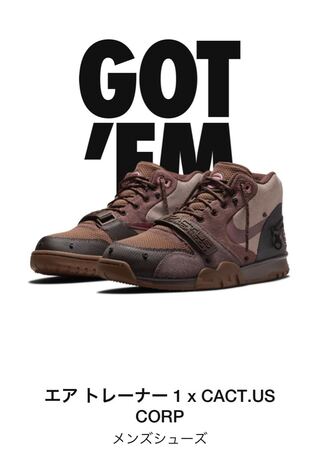 Travis Scott x Nike Air Trainer 1 SP "Archaeo Brown and Rust Pink" 29cm