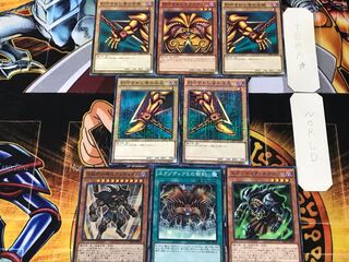 Exodia the Forbidden One 1 Millennium Parts Set, all together.