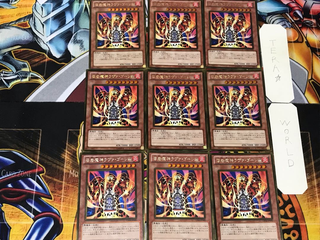 Lava Golem 2 Gold, set of 9 tera