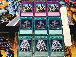 地獄の暴走召喚 おろかな埋葬 神の宣告 2 ノーマル 各3枚セット まとめ