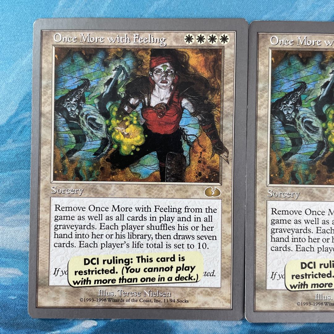 MTG 2 cards Once More with Feeling