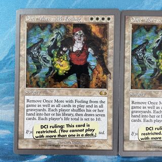 MTG 2 cards Once More with Feeling