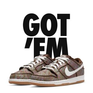 Nike SB Dunk Low PRM "Brown Paisley" 27.5cm