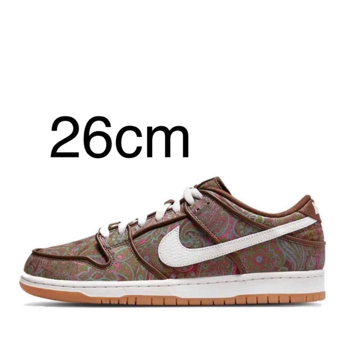 Nike SB Dunk Low PRM Brown Paisley 26cm