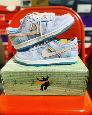 UNION × Nike Dunk Low Passport Pack "Argon/Hyper Royal" 26.5cm