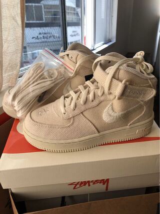 Stussy × Nike PS Air Force 1 Mid ps 23cm