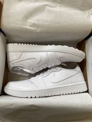 Nike Air Jordan 1 Low Golf "Triple White" 27cm