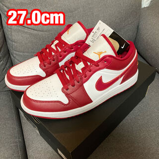 ナイキ エアジョーダン1 ロー "カーディナルレッド" 27cm