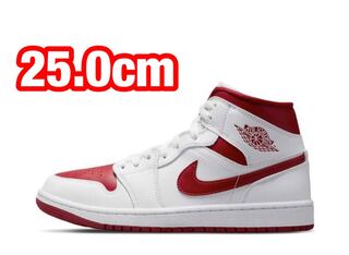 ナイキ ウィメンズ エアジョーダン 1 ミッド "リバースシカゴ" 25cm