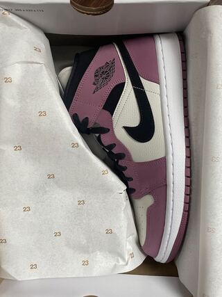 NIKE W AIR JORDAN 1 MID BERRY PINK ジョーダン 28cm