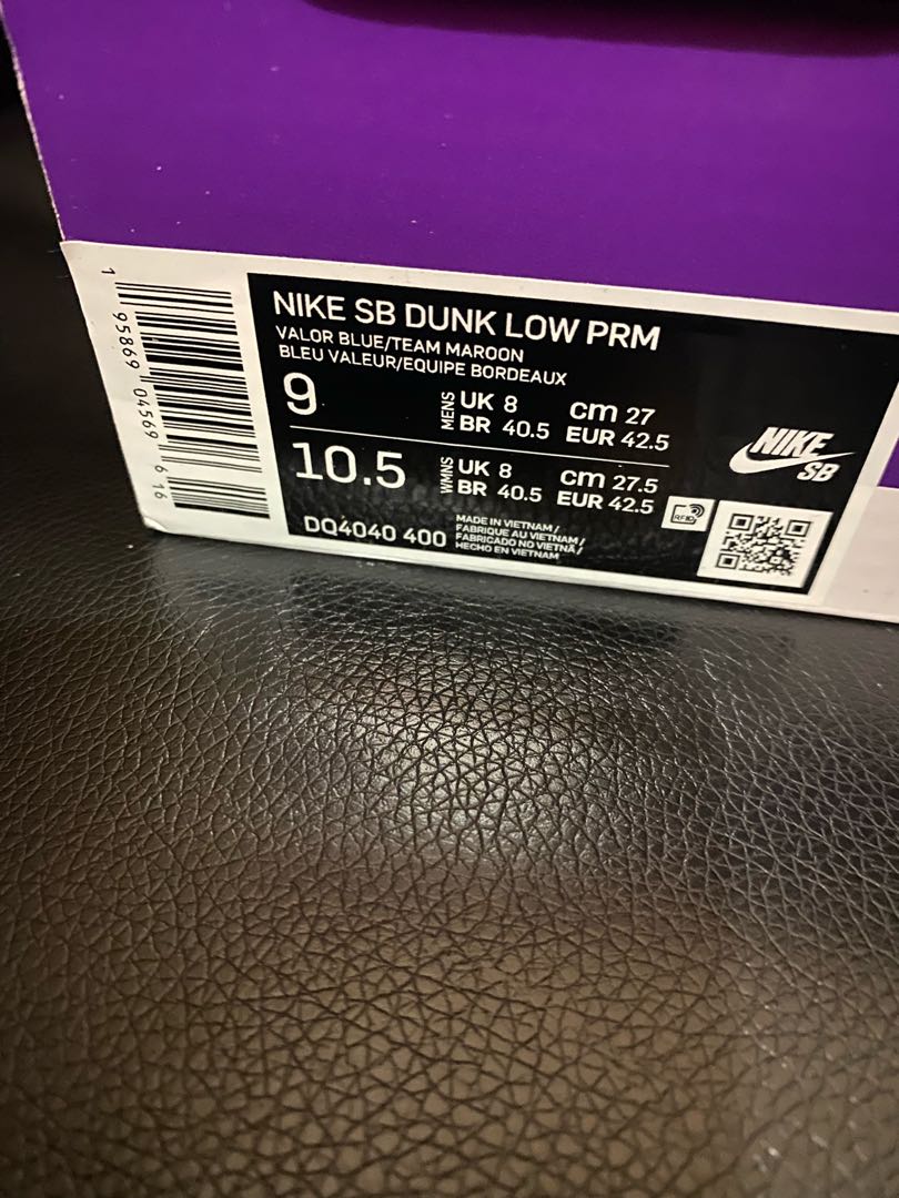 Nike SB Dunk Low Pro "Phillies/Valor Blue and Team Maroon" 27cm