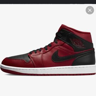 NIKE Air Jordan 1 Mid Reverse Bred 30.5 30.5cm