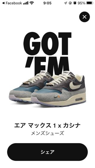 Kasina × Nike Air Max 1 "Won-Ang/Grey" 26.5cm