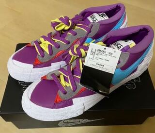 KAWS sacai Nike Blazer Low Purple Dusk 27.5cm