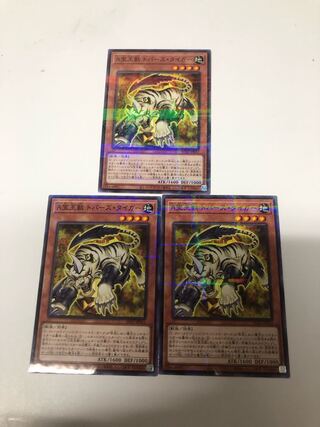 ACrystal Beast Topaz Tiger Parallel Set of 3