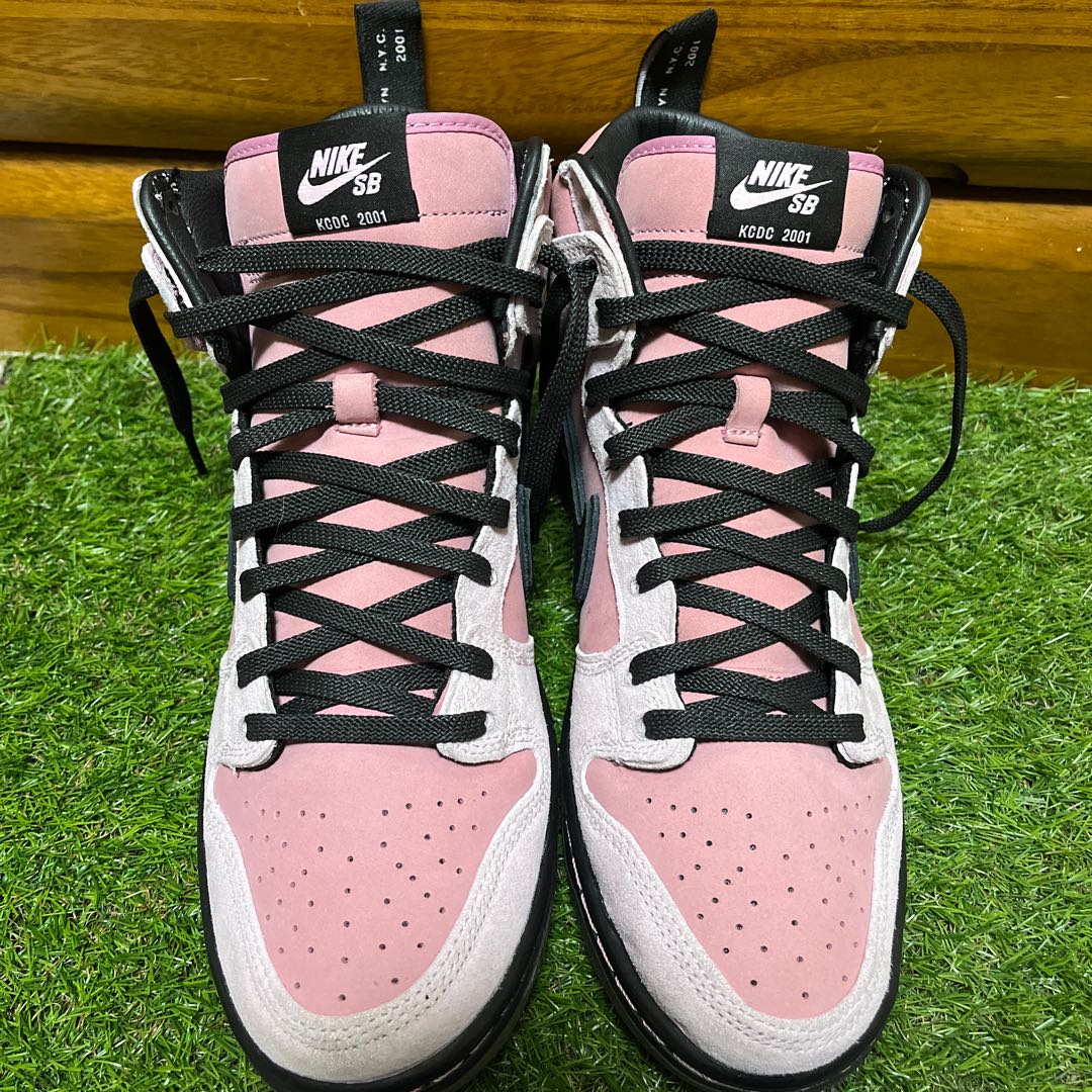 Price Drop ○ KCDC Brooklyn Skateshop x Nike SB Dunk High "Pink/Black" KCDC Brooklyn Skateshop x Nike SB Dunk High "Pi 27cm