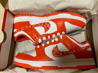 ナイキ ダンクロー ESS オレンジペイズリー 24cm