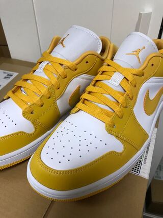 NIKE AIR JORDAN 1 LOW WHITE POLLEN 31cm
