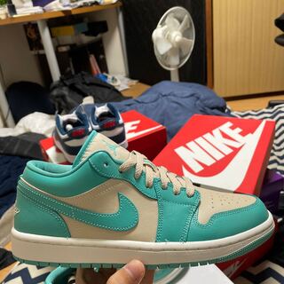 Nike WMNS Air Jordan 1 Low "Teal Green" 24.5cm