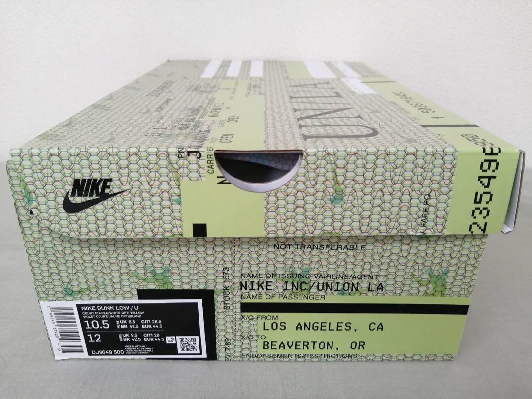 UNION LA x NIKE DUNK LOW Court Purple 28.5cm 28.5cm