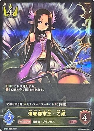 海底都市王･乙姫 LG 3枚　進化後2枚 3枚