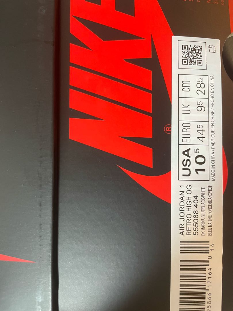 Nike Air Jordan 1 High OG "Dark Marina Blue" 28.5cm