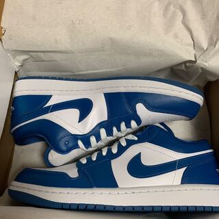 Nike WMNS Air Jordan 1 Low "Marina Blue" 28.5cm