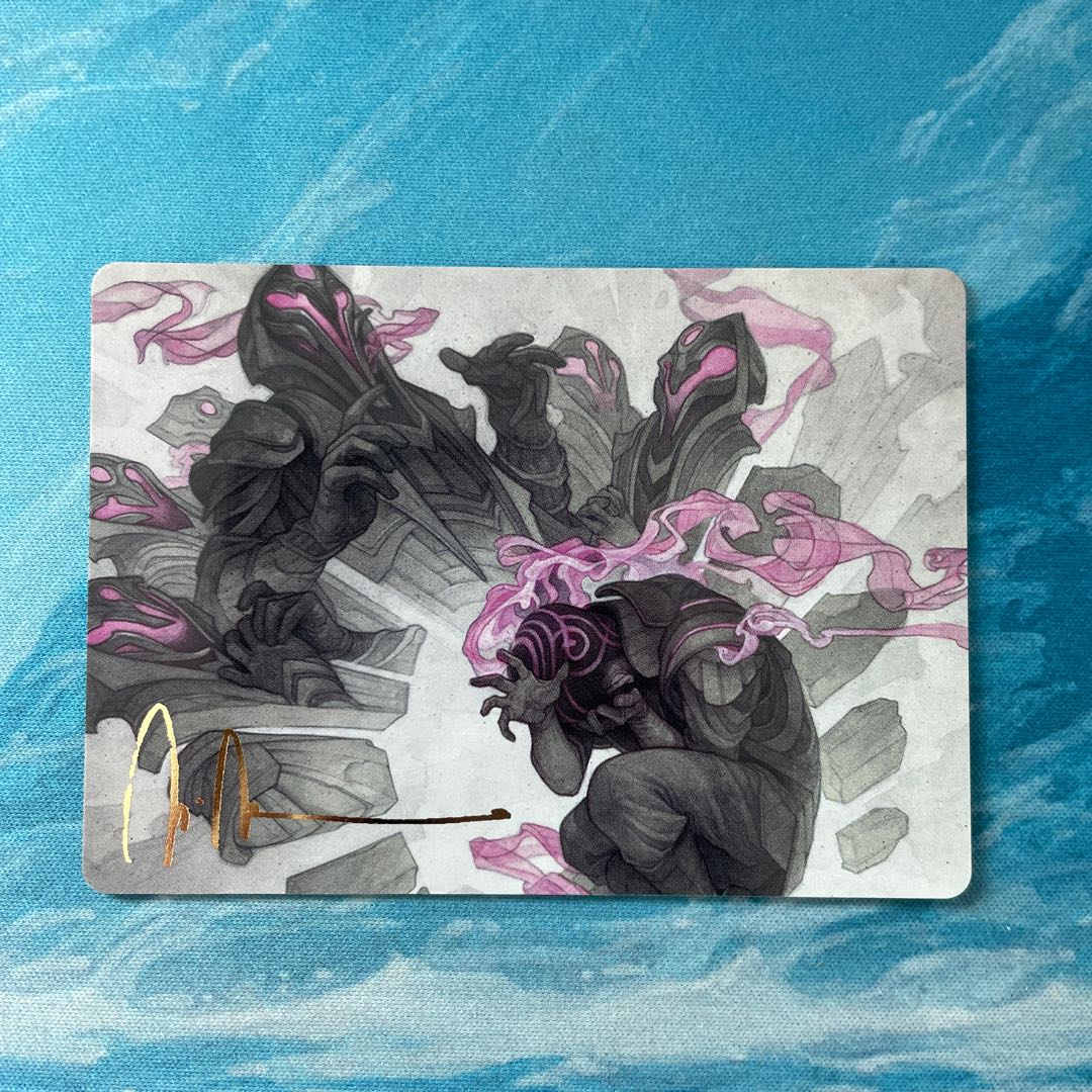 MTG foil-stamped art card Rise of Extus