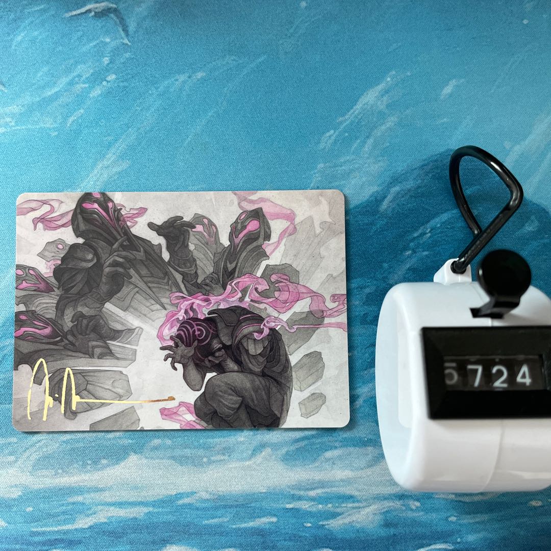 MTG foil-stamped art card Rise of Extus