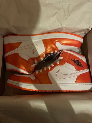 NIKE AIR JORDAN MID "ORANGE/WHITE" 29cm