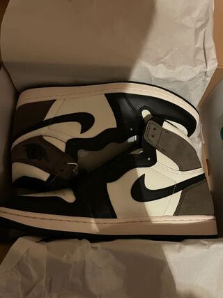 NIKE AIR JORDAN 1 HIGH OG SAIL/DARK MOCHA-BLACK  28.5cm