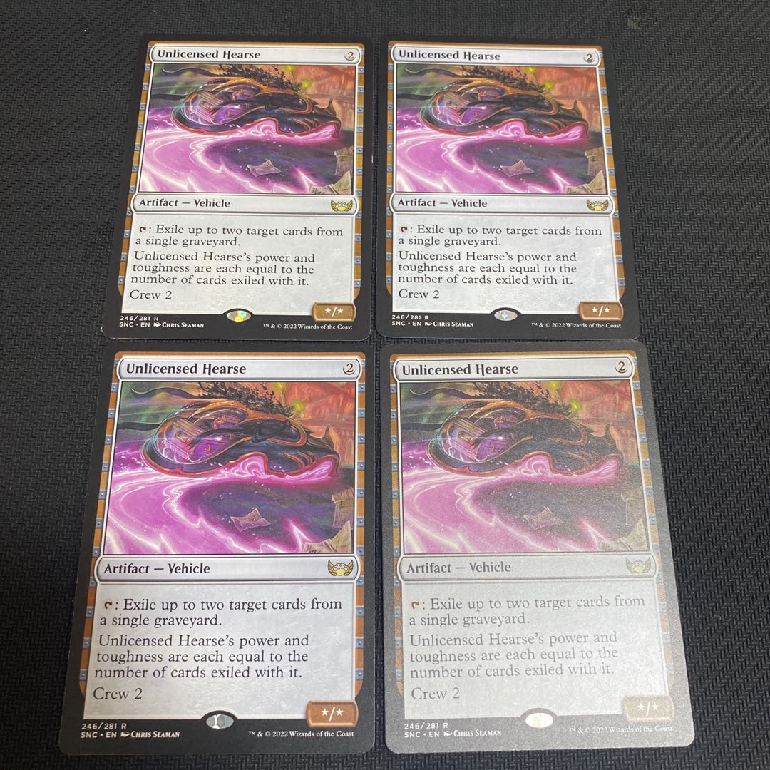 Unauthorized hearse English 3 copies