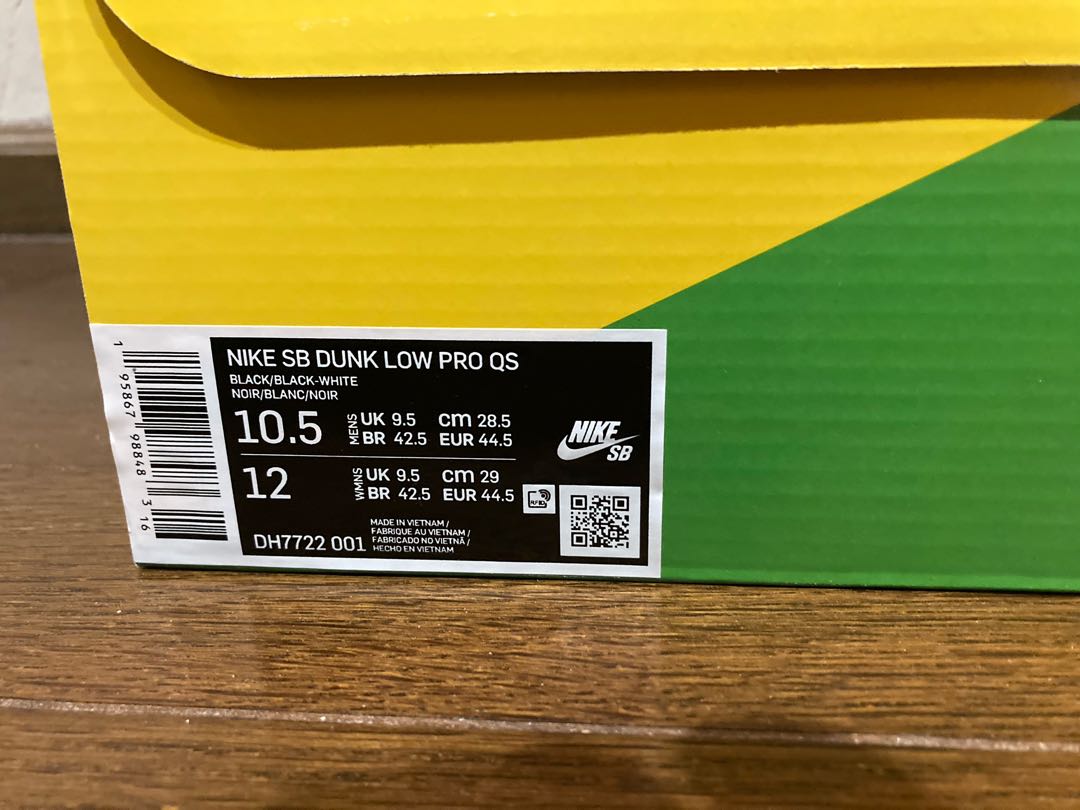 Polaroid x Nike SB Polaroid x Nike SB Dunk Low Pro "Black" 28.5cm (US10.5) 28.5cm