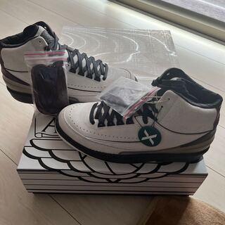 A Ma Maniere × Nike Air Jordan 2 "Airness/Sail and Burgundy" 28cm