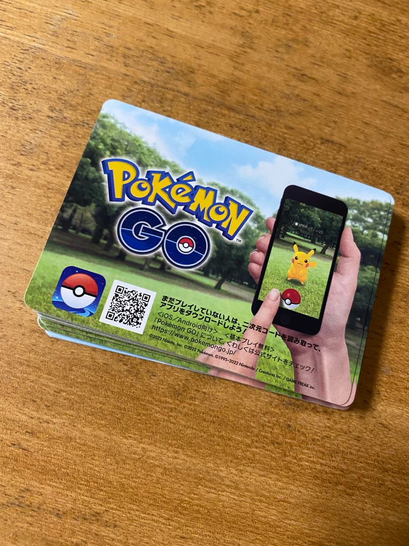 Pokemon go promotional card