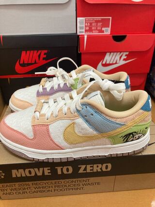 ナイキ　ダンクロー　サンクラブ "セイル/サンデッドゴールド/ライトマダールート 23cm